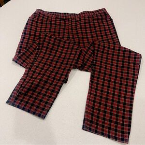 Men’s 34x30 Lip Service Pants TARTAN Plaid Y2K Punk Semi Skinny Rude NO Stretch